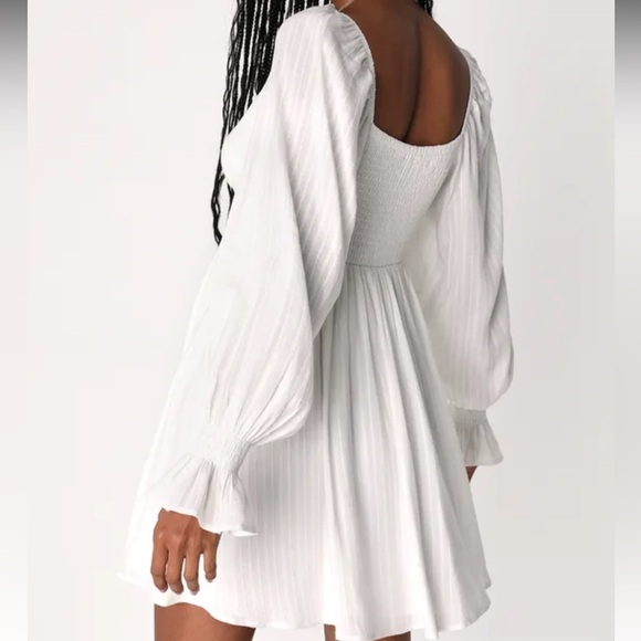 Lulus Embroidered Long Sleeve Mini Dress - Picture 4 of 7